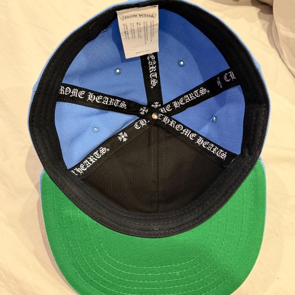 Brand New CH Chrome Hearts Love You Fitted Blue Mens Hat Size 7 5/8 - Picture 4 of 7
